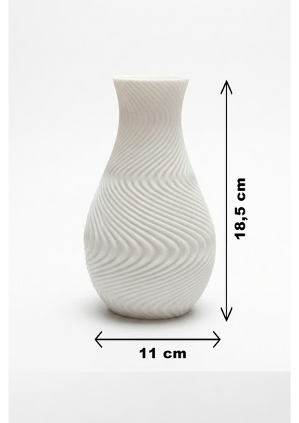 Modern Spiral Tasarımlı Dekoratif Vazo Mor (18,5X11CM) fiyatları