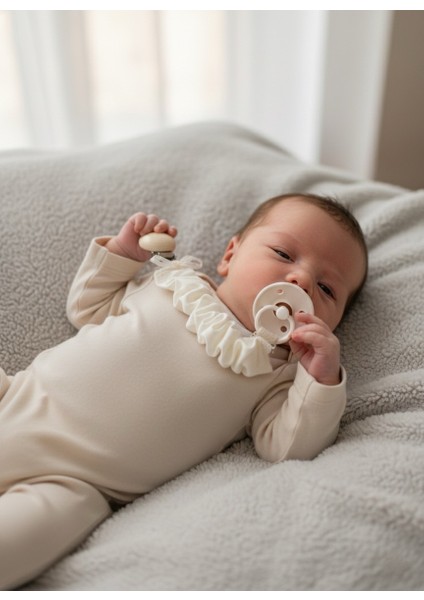 Emzik Askısı -2’li Set %100 Pamuk Kumaş - Şık Tasarım- Güvenli Ahşap Klipsli indirimleri