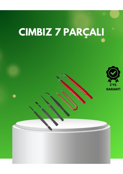 7 Parça Hassas Çelik Cımbız Seti Elektronik ve Saat Tamiri Için - MK001R-4OD9N3