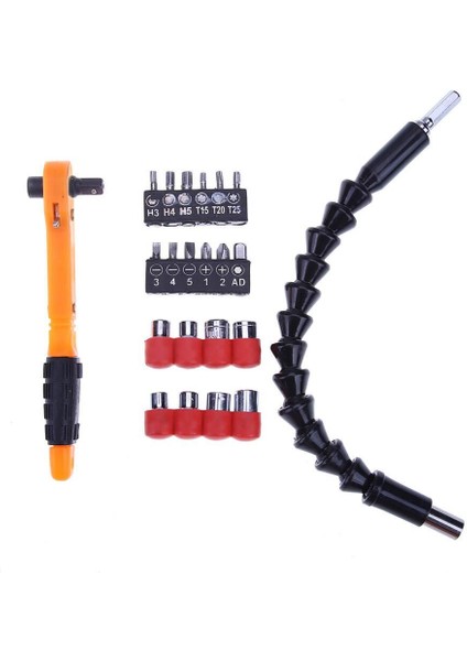 22 Parça Lokma ve Tornavida Ucu Seti Uzatmalı