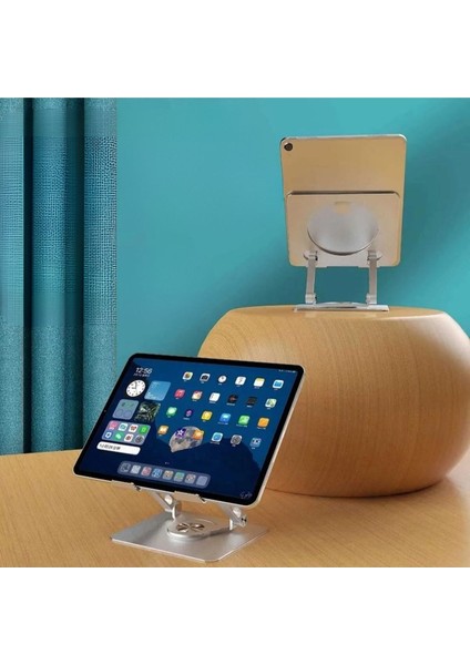 360 Derece Dönebilen Yükseltilmiş Masaüstü Ayarlanabilir Metal Tablet Standı (4887) fiyatları