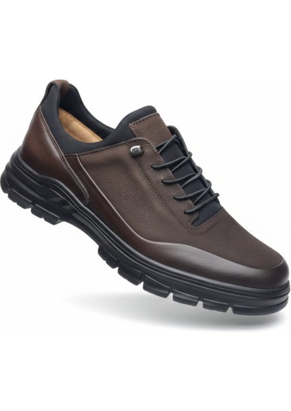 GR0455 Hakiki Deri Nubuk Üst Kalite Kalın Kaydırmaz Taban Soğuk Geçirmez Akıllı Bağcık Spor Klasik Casual