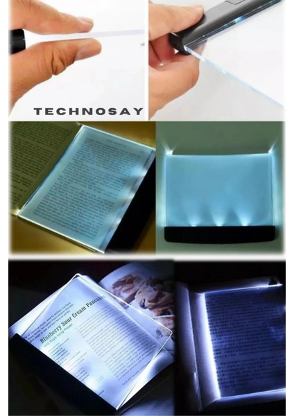 Technosay Kitap Okuma Işığı - LED Panel - Led'li Cam Kitap Okuma Paneli
