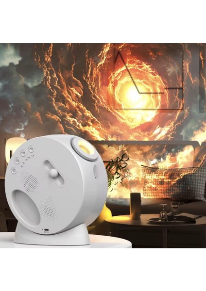 Galaxy Planetarium 13IN1 Hd Yıldız Projektör, Bluetooth Hoparlörlü Nebula LED Gece Lambası