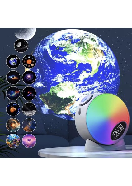 Galaxy Planetarium 13IN1 Hd Yıldız Projektör, Bluetooth Hoparlörlü Nebula LED Gece Lambası modelleri
