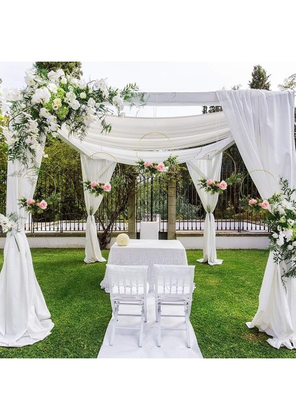 ø 30 cm 5 Adet Boyasız Makrome Halkası – Kapı Süsü, Makrome Duvar Dekoru ve Çiçek Çelenk Yapım Çemberi, Paslanmaz Kalın (4 Mm) Kasnak