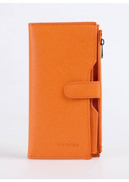 Turuncu Kadın Cüzdan Frk 501 Flt Deri Turuncu