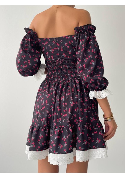 Marne Beli Lastikli Mini Elbise fırsatları