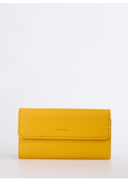 Sarı Kadın Cüzdan Frk 540 Flt Deri Sarı