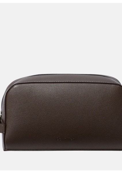 Mıcropebble Washbag/dopp Kıt Kahve Erkek Traş Çantası