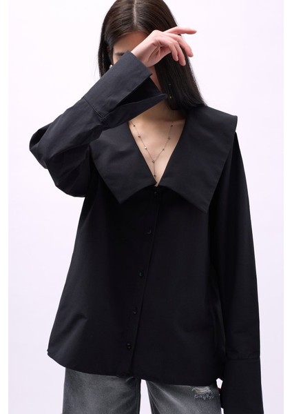 Geniş Yaka Volan Kol Gömlek modelleri