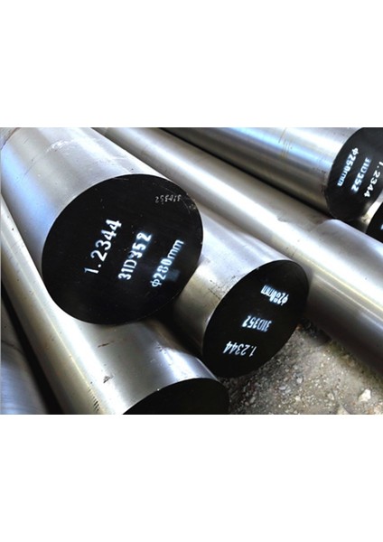 Sıcak Iş Takım Çeliği Mil, 2344 Kalite Çelik, 12 mm Çapında, 'X40CRMOV5-1, Dolu Malzeme' Φ12X1000MM