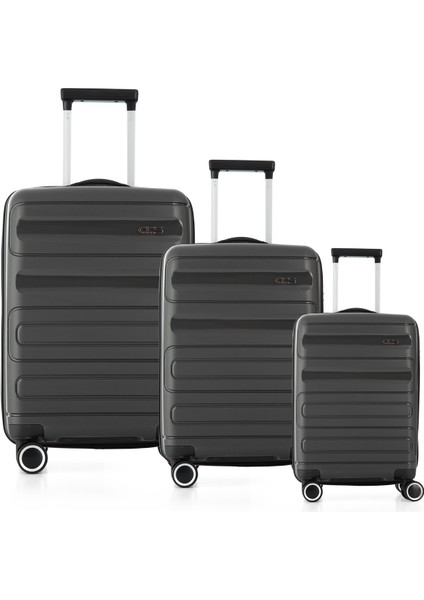 5225 Polipropilen 3 Lü Valiz Seti