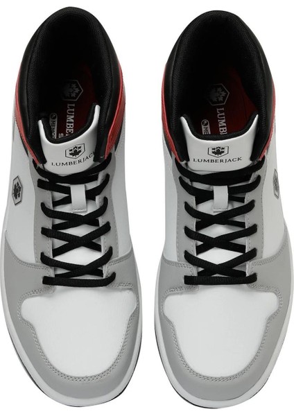 Lumberjac 101338835 Rachel Hı Beyaz-Kırmızı Erkek Spor Ayakkabı
