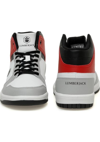 Lumberjac 101338835 Rachel Hı Beyaz-Kırmızı Erkek Spor Ayakkabı