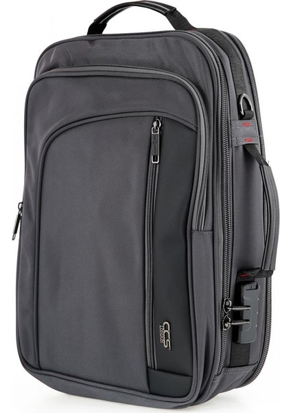 Gri Ççs 51268 USB Giriş 15.6 Inc Laptop Sırt Çantası