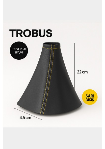 Kia Venga Manuel Vites Körüğü Siyah Deri Sarı Dikiş Uyumlu