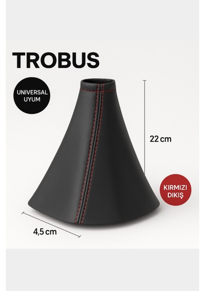 Dacia Logan (Ilk Kasa B-C Arası) 2004-2024 Manuel Vites Körüğü Siyah Deri Kırmızı Dikiş Uyumlu