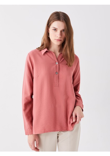Yeni Sezon Gömlek Yaka Düz Uzun Kollu Kadın Bluz fiyatları