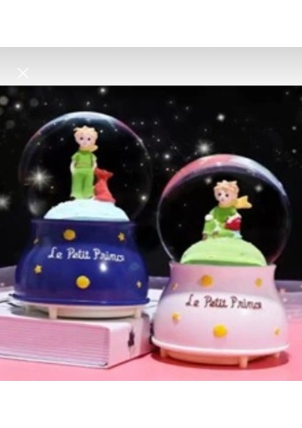 Küçük Prens Kar Küresi Işıklı Küçük Boy 6.5 cm