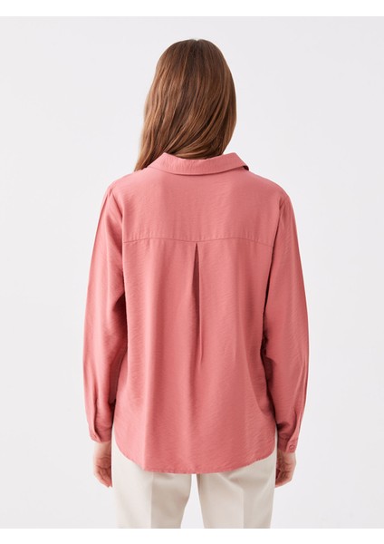 Yeni Sezon Gömlek Yaka Düz Uzun Kollu Kadın Bluz indirimleri