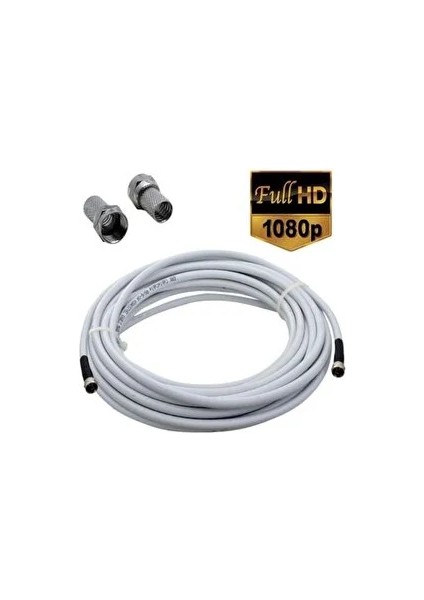 45 Metre U6 Kablo Rg6/u6 Uydu Anten Kablosu Tak Kullan Full Hd 3D4K 1080 Uyumludur Hazır Çalıştır modelleri