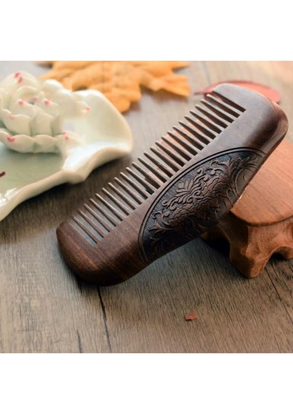 Ahşap Sandal Ağacı Gugu Masaj Yüz Masaj Gua Sha Saç Tarağı Model 9