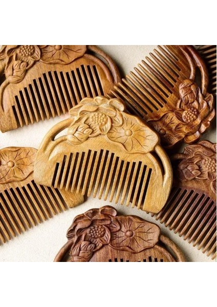 Ahşap Sandal Ağacı Gugu Masaj Yüz Masaj Gua Sha Saç Tarağı Model 10 fiyatları