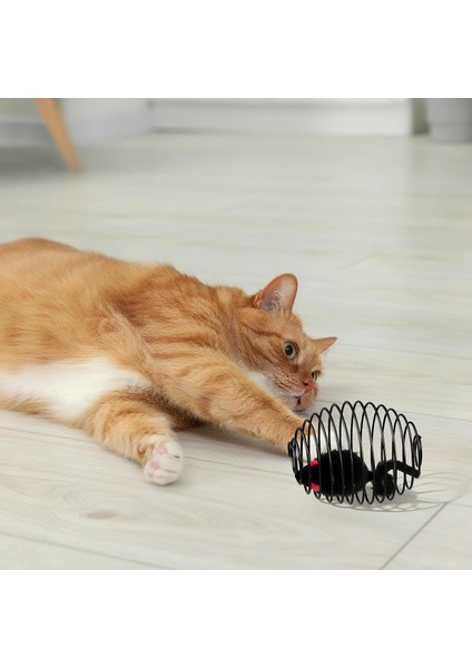 Kedi Oyuncağı Spiral Tel Top & Içinde Peluş Fare – Hareketli Zıplayan Kedi Topu, Avcılık Içgüdüsünü Geliştirir, Dayanıklı Metal Yay Top, Kediler Için Etkileşimli Eğlence Oyuncağı fiyatları