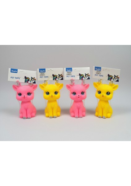 Evcil Hayvan Sesli Geyik Şeklinde Plastik Oyuncak modelleri