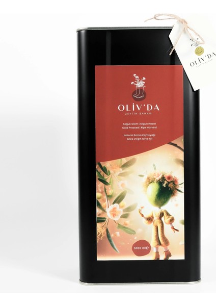 Olgun Hasat Soğuk Sıkım Natürel Sızma Zeytinyağı 5lt