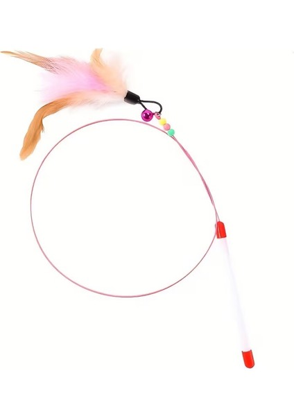 Çanlı ve Tüylü Esnek Kedi Oltası 90 cm – Zilli Dayanıklı, Enerji Atma ve Kedi Egzersiz Oyuncağı, Ucu Tüylü Yavru Kedi Aktivite Oyuncağı fırsatları