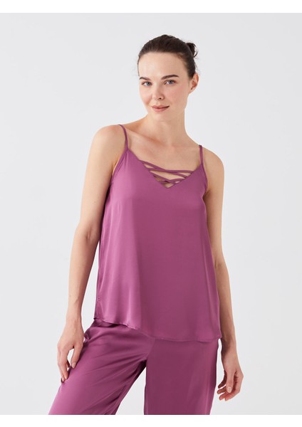 Yeni Sezon V Yaka Düz Askılı Saten Kadın Pijama Takımı fiyatları