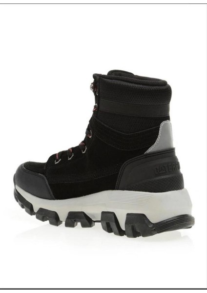 AA1-09 Siyah-Fuşya Nubuk Kadın Deri Günlük Bot