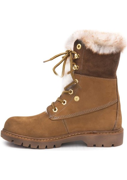 Utah Fur Kadın Tarçın Nubuk Bot
