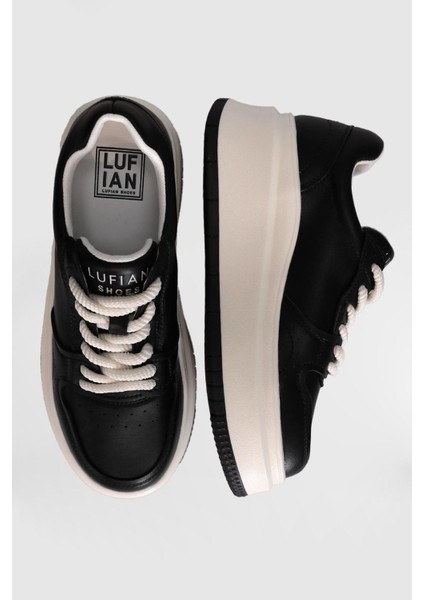 Laura Siyah Kadın Hakiki Deri Spor Ayakkabı