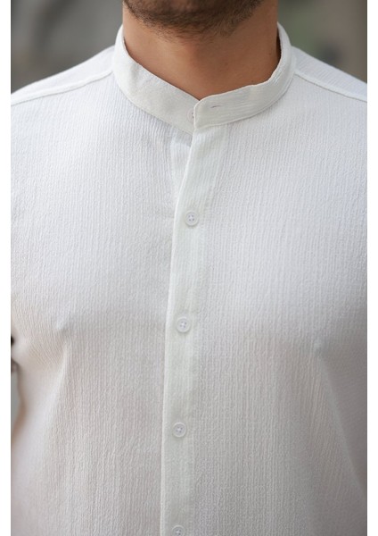 Erkek Hakim Yaka Kısa Kollu Gömlek modelleri