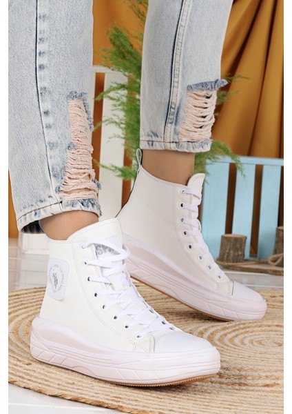 U.S Polo Assn. Clementıne 1PR Beyaz Kadın Spor Bot