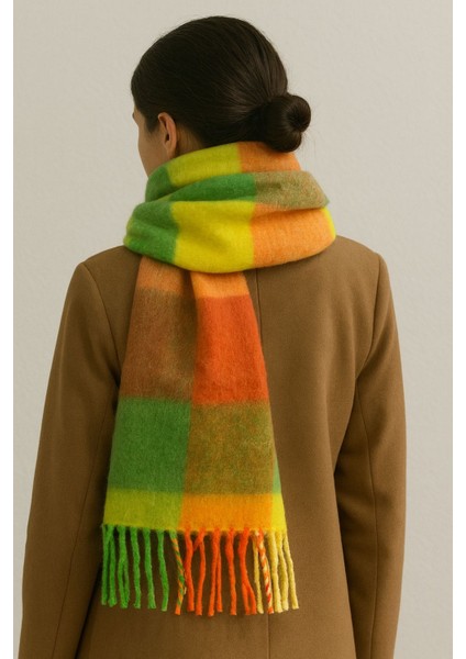 Yumuşak Dokulu Çok Renkli Kadın Şal Atkı modelleri