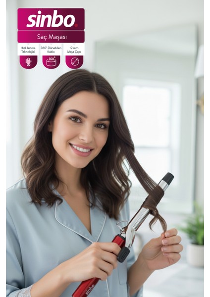Pratik ve Şık Saç Şekillendirme Maşası, Kolay Kullanım ve Yüksek Performans