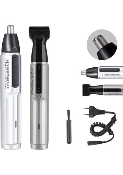 Pro Şarjlı Çok Fonksiyonlu Kulak Burun Tüy Kesici ve Düzeltici