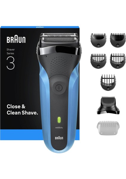 Series 3 Elektrikli Sakal Şekillendirici ve Tıraş Makinesi, Islak ve Kuru