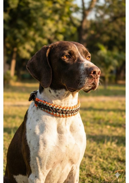 Paracord Örgü Desenli Dayanıklı Köpek Boyun Tasması – Ayarlanabilir, Güçlü ve Outdoor Kullanıma Uygun