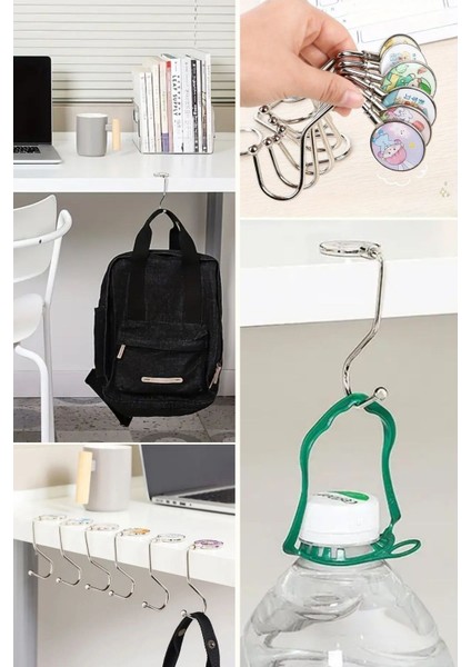 Mytechcat® Masaya Takılabilen Çanta Askısı Çanta Tipi Pratik Metal Çanta Kanca modelleri