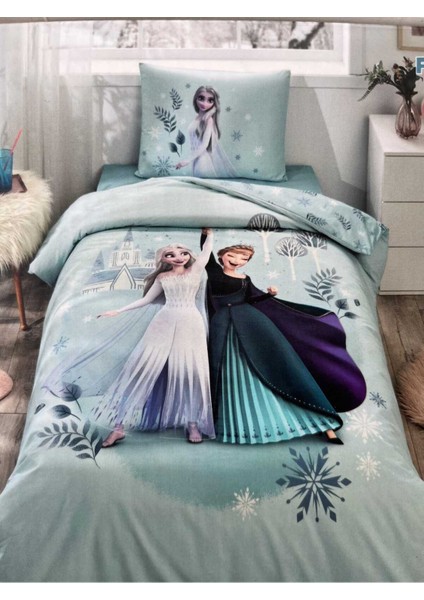 Disney Frozen Leaves Tek Kişilik Lisanslı Nevresim Takımı