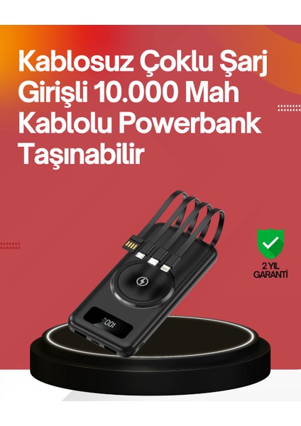 22.5W Hızlı + 15W Kablosuz Şarj – Akıllı Powerbank ile Her An Enerji