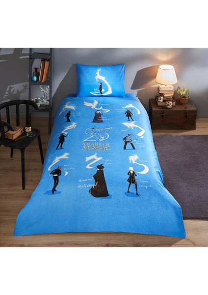 Harry Potter Patronus Tek Kişilik Lisanslı Lastikli Çocuk Nevresim Takımı fırsatları