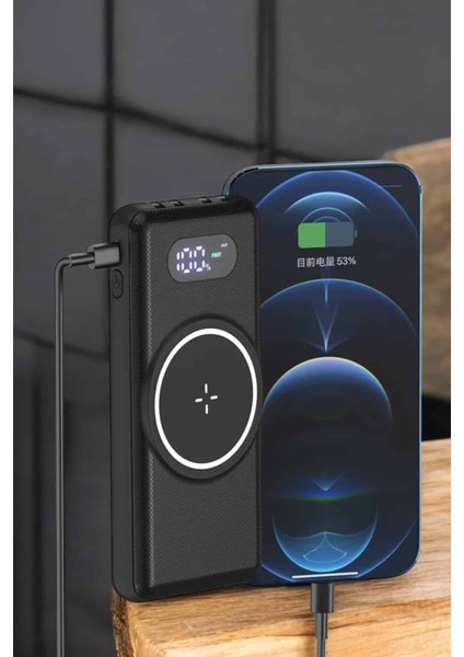 Hızlı Şarj Dijital Göstergeli Powerbankli Çoklu Şarj Özelliği modelleri