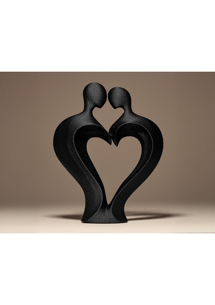 Romantik Çift Dekoru Dokulu Heykeli – Hediyelik Modern Ev Süs Eşyası