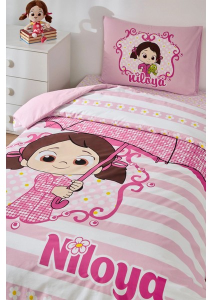 Niloya Yağmur Tek Kişilik Lisanslı Lastikli Çarşaf Çocuk Nevresim Takımı fiyatları